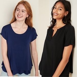 Two Old Navy Nursing Tops, Size M